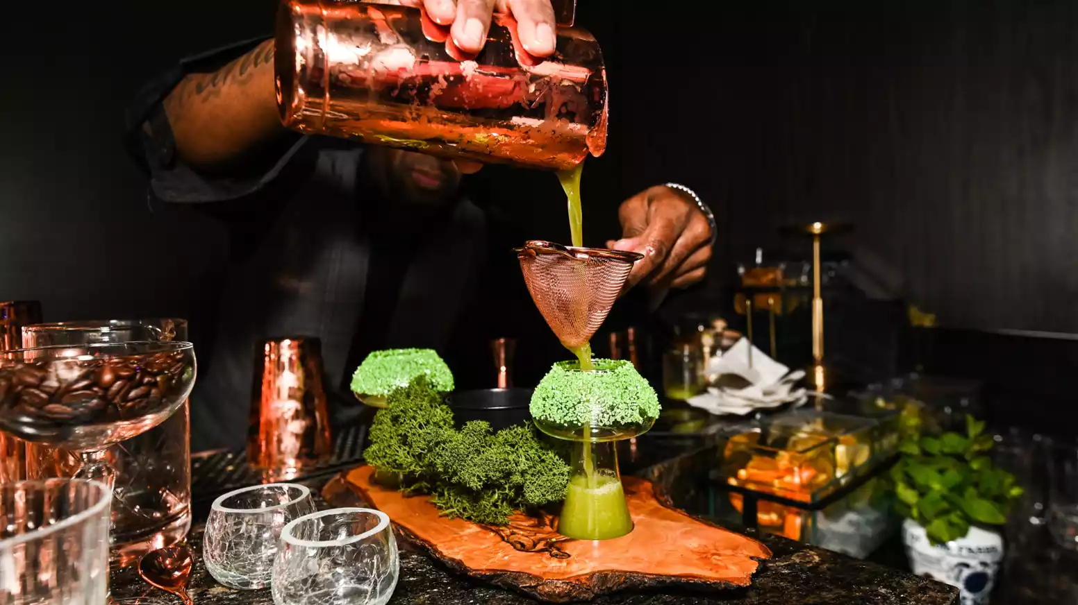 Late-night cocktails at ARIA