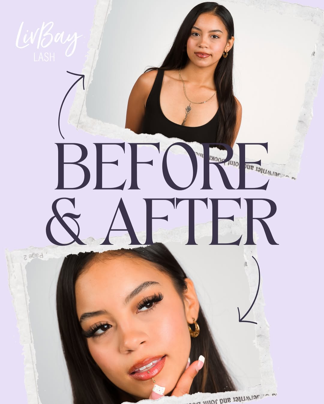 LivBay Lash Extension Result Close-up