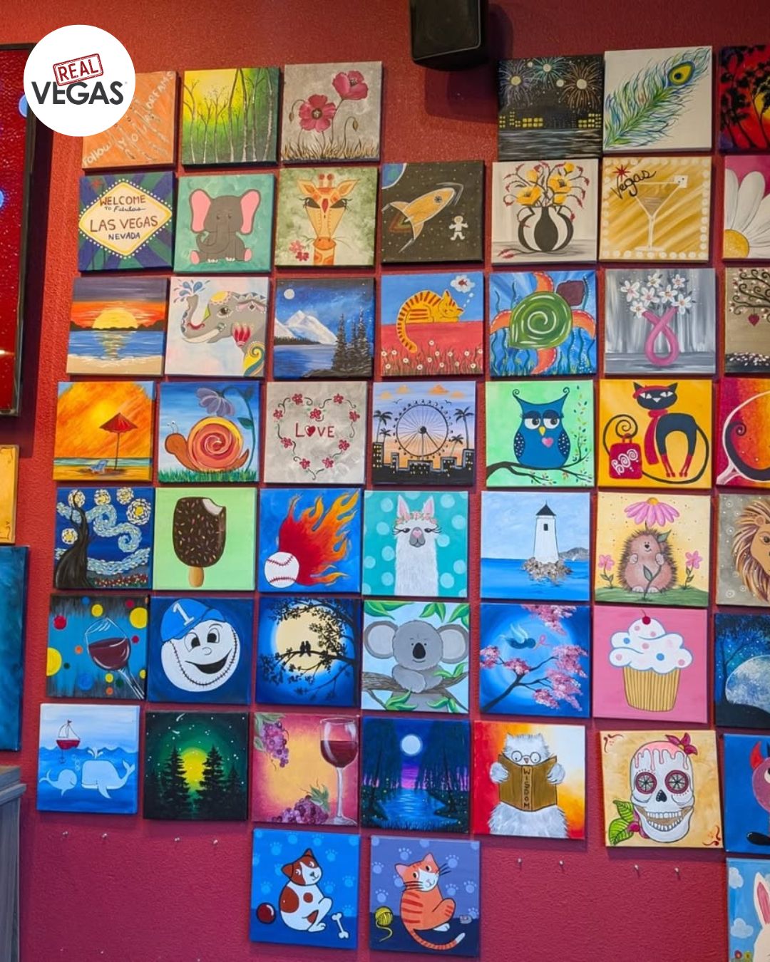 Focused painting in progress