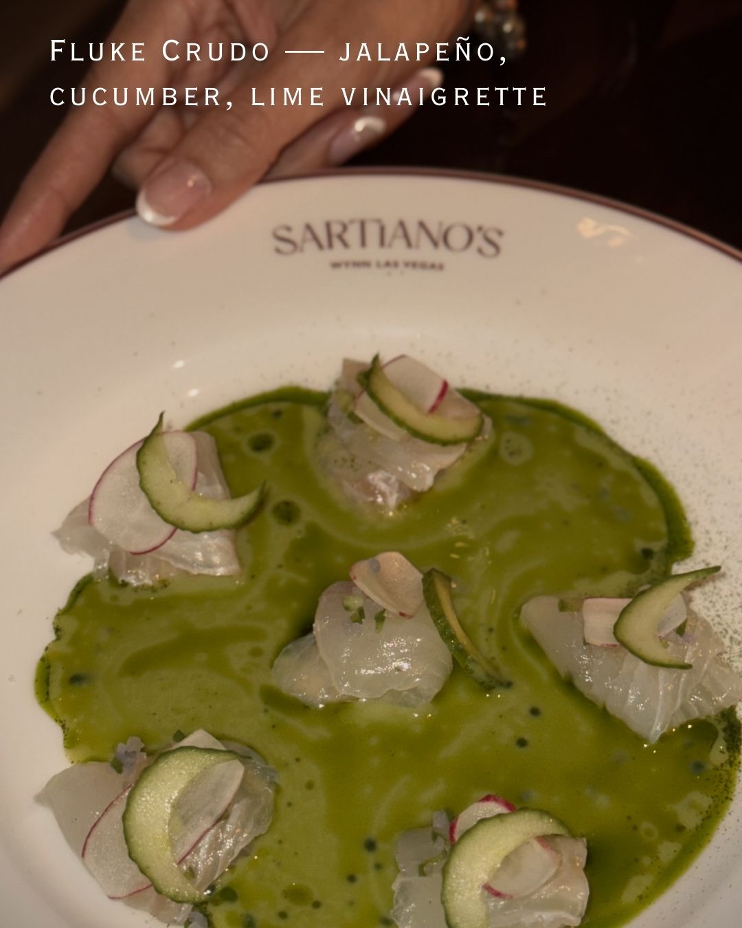 Fluke Crudo at Sartiano's